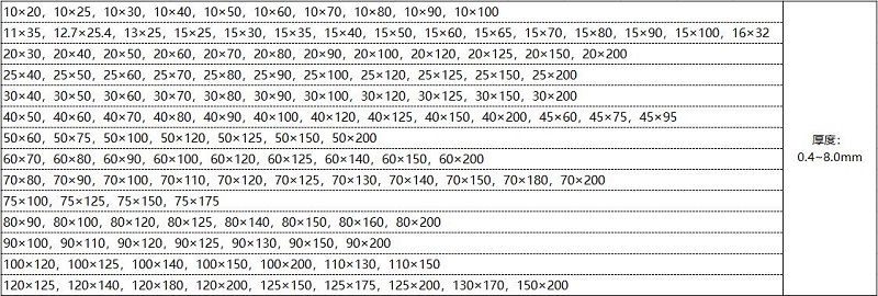 304不锈钢管规格参数